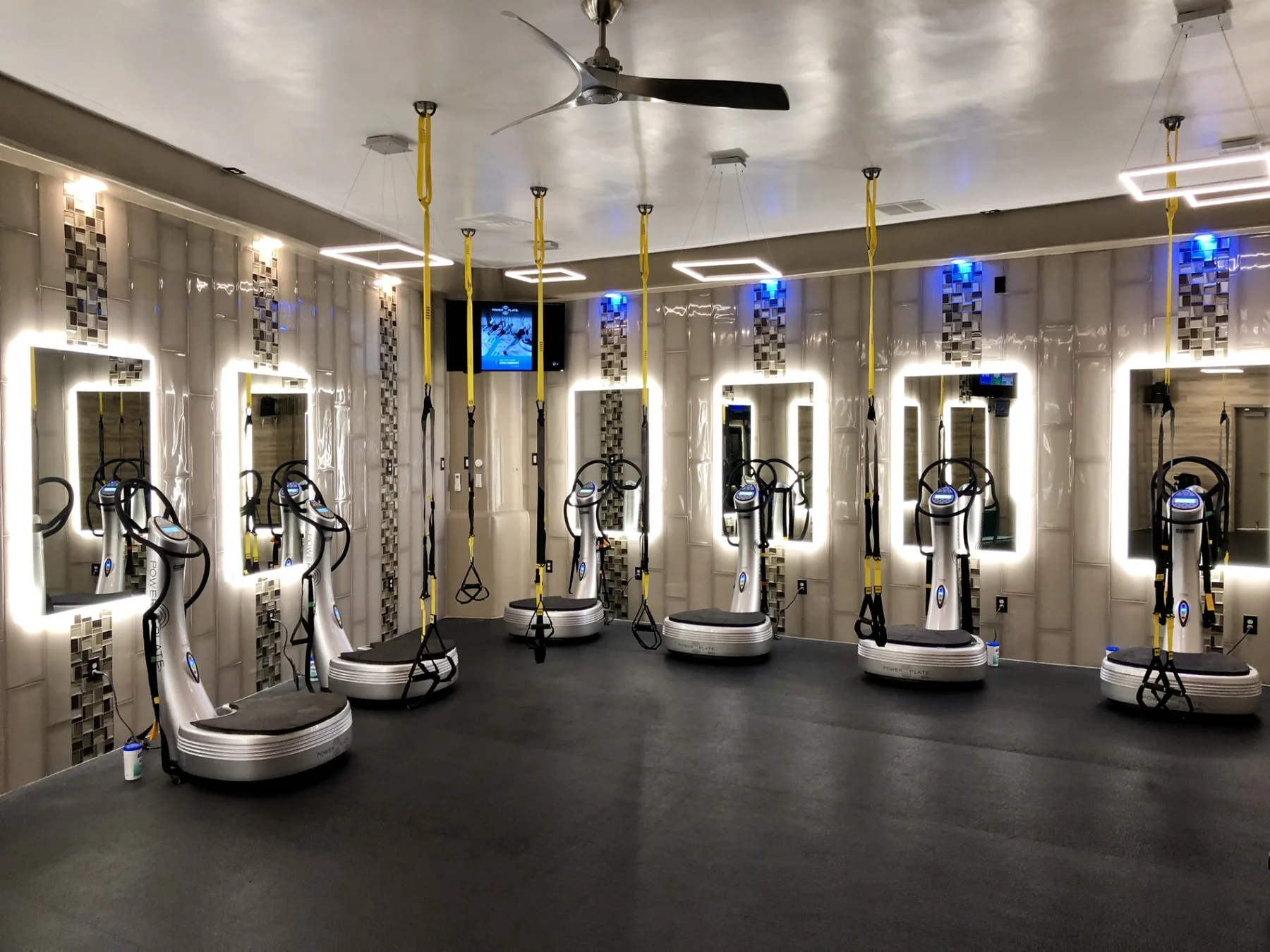 Power Plate training room at Prestige Fitness
